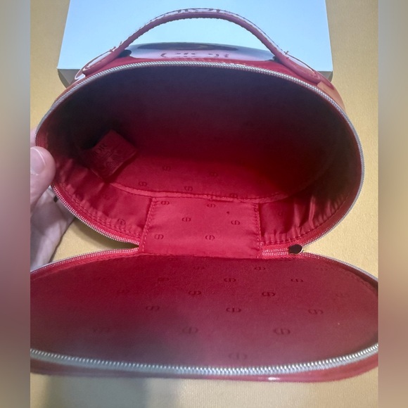 NEW Dior Red Cosmetic Pouch with makeup - Picture 2 of 5
